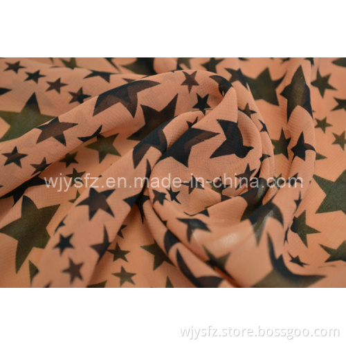 Printed Composite Silk Chiffon Dresses Fabric